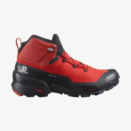 Salomon CROSS HIKE MID GORE-TEX Mens Hiking Boots Red | Salomon South Africa